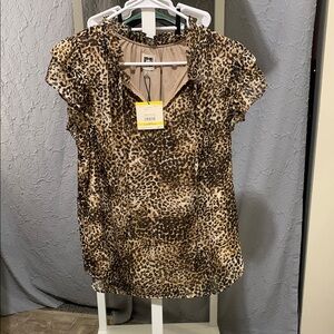 Anne Klein Animal Print Blouse